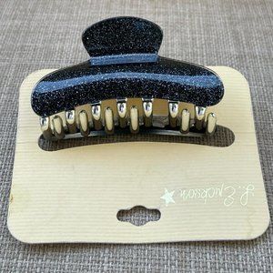 L.Erickson Women Hair Clip Black Jaw Clip Hair Accessory New with defect